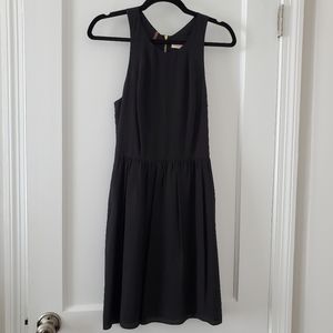 Rebecca Taylor | Silk Black Dress Gold Zipper Sz 4